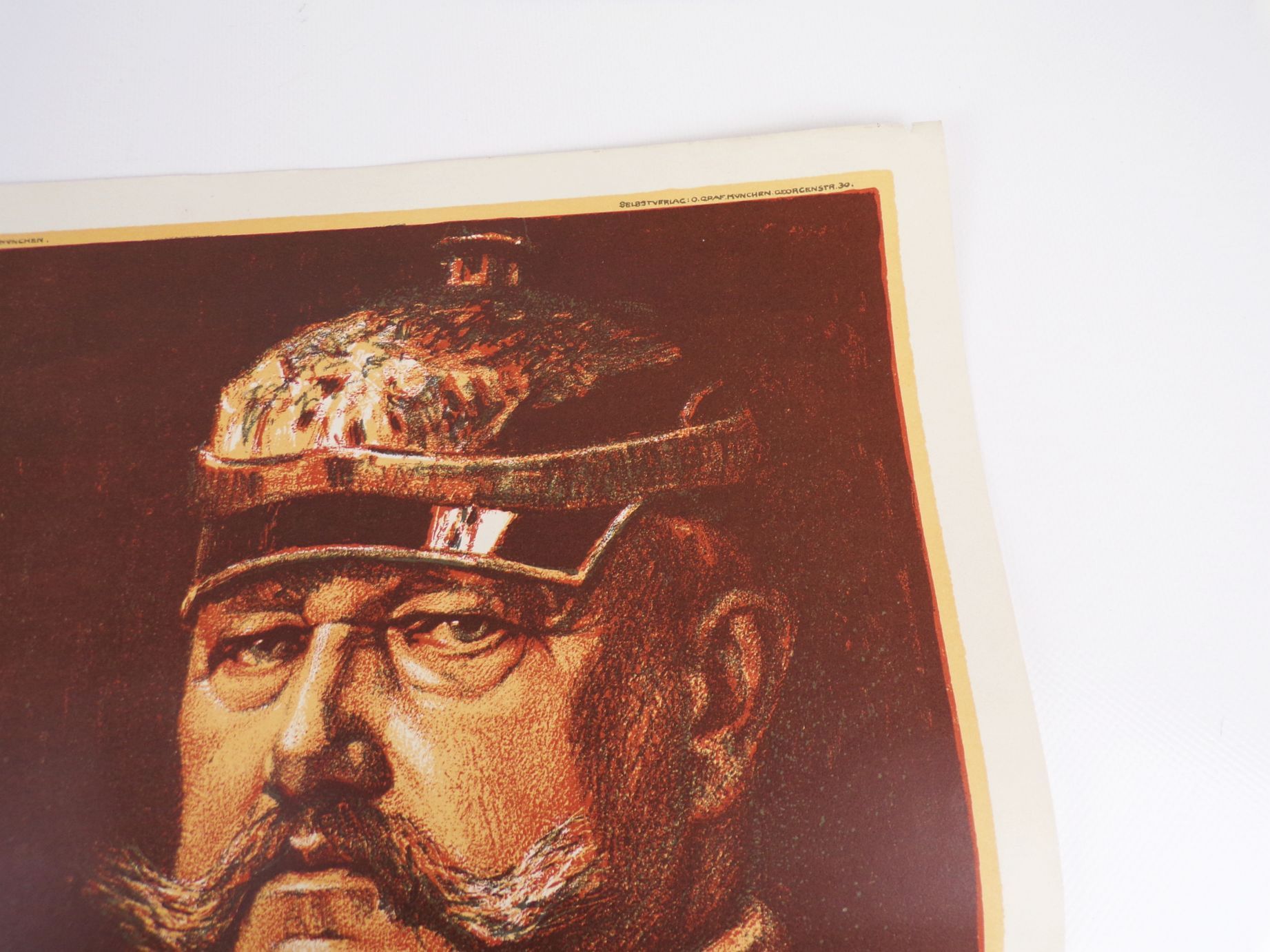 Unser Hindenburg Plakat 1 Wk Spende für unseren Helden im Felde 