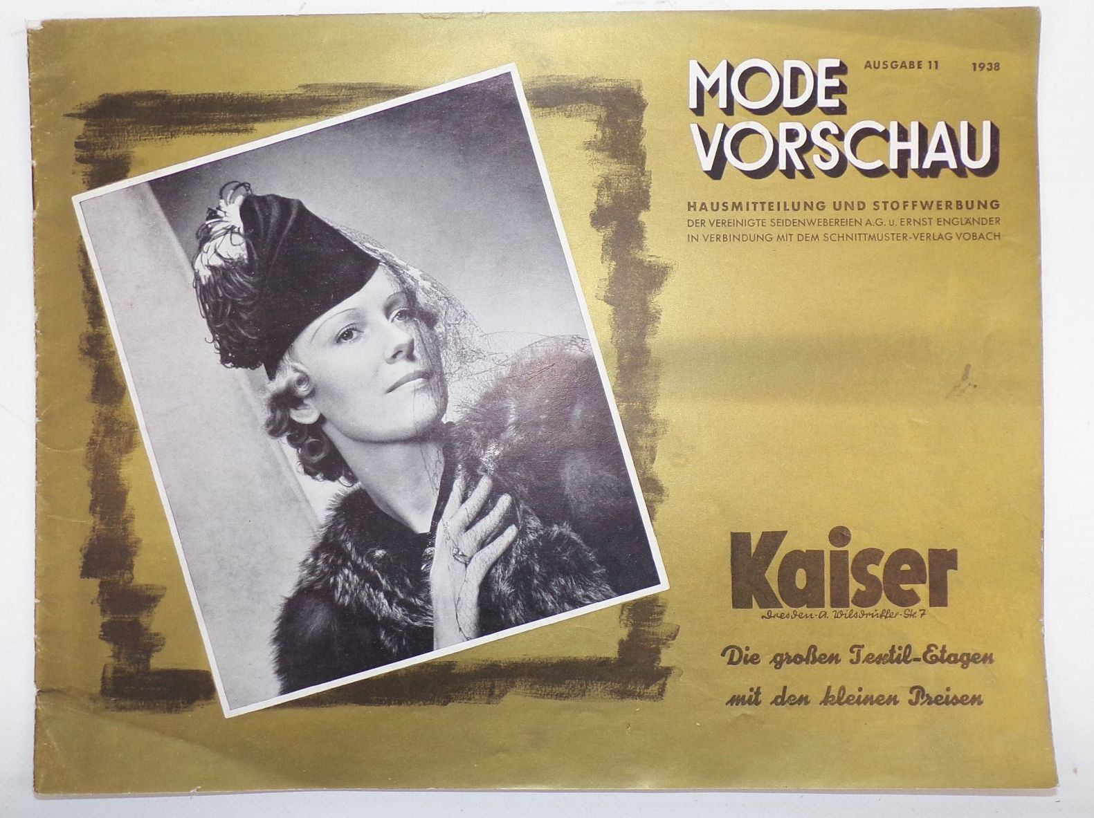 Mode Vorschau Art Deco Modezeitschrift Kaiser Wilsdruffer Straße 7 Dresden