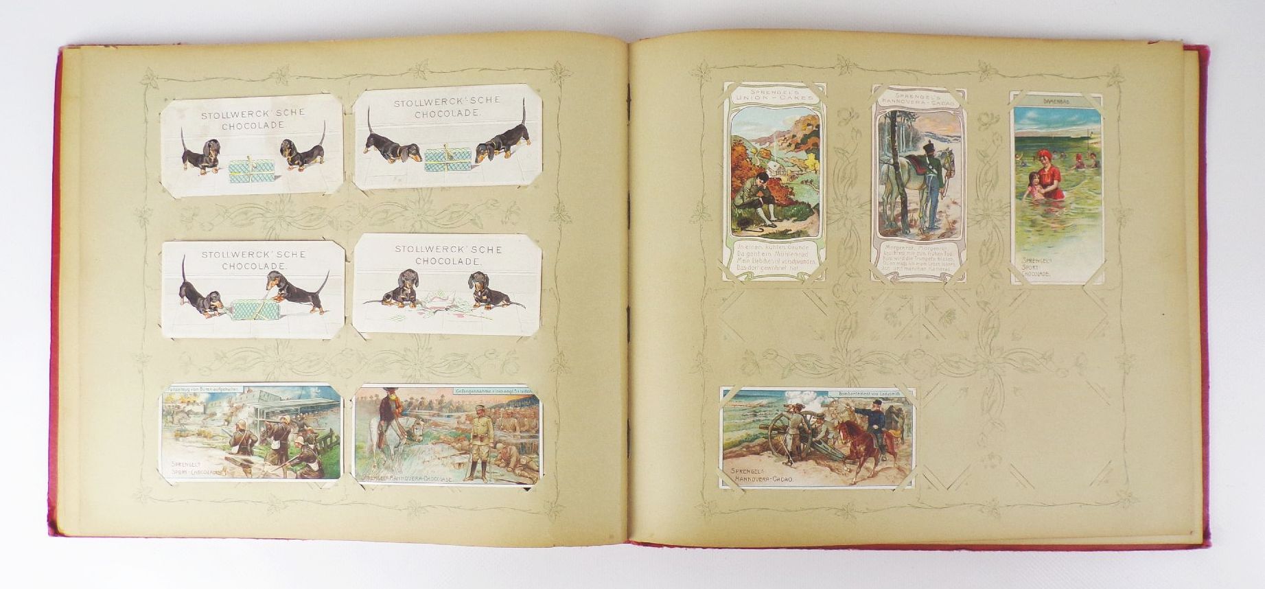 Sprengel Bilder Sammelbilderalbum um 1900 Kaufmannsbilder trading cards Sprengel Bilder Sammelbilderalbum um 1900 Kaufmannsbilder trading cards