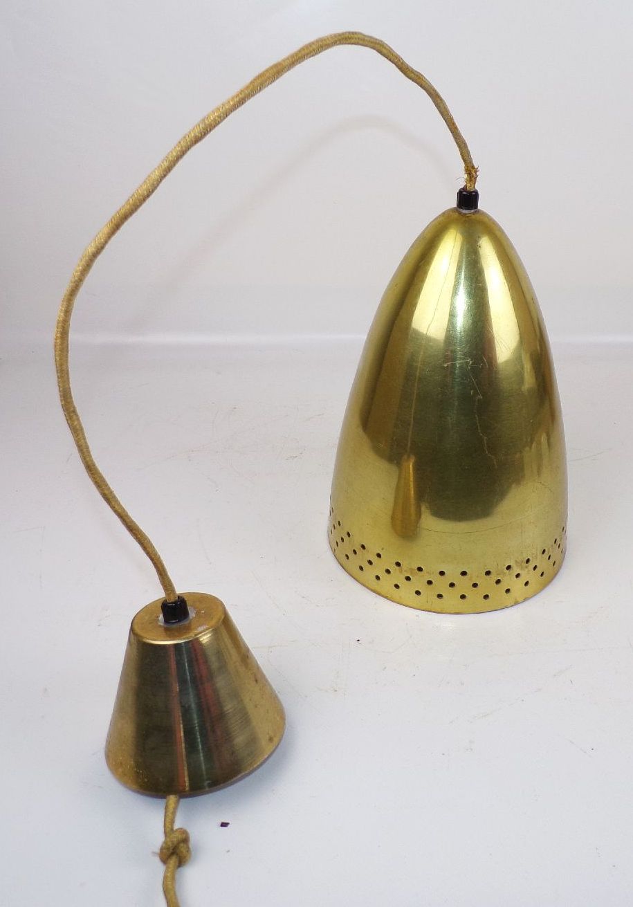 Alte Design Deckenleuchte Metall E27 DDR Deko Lampe Pendelleuchte