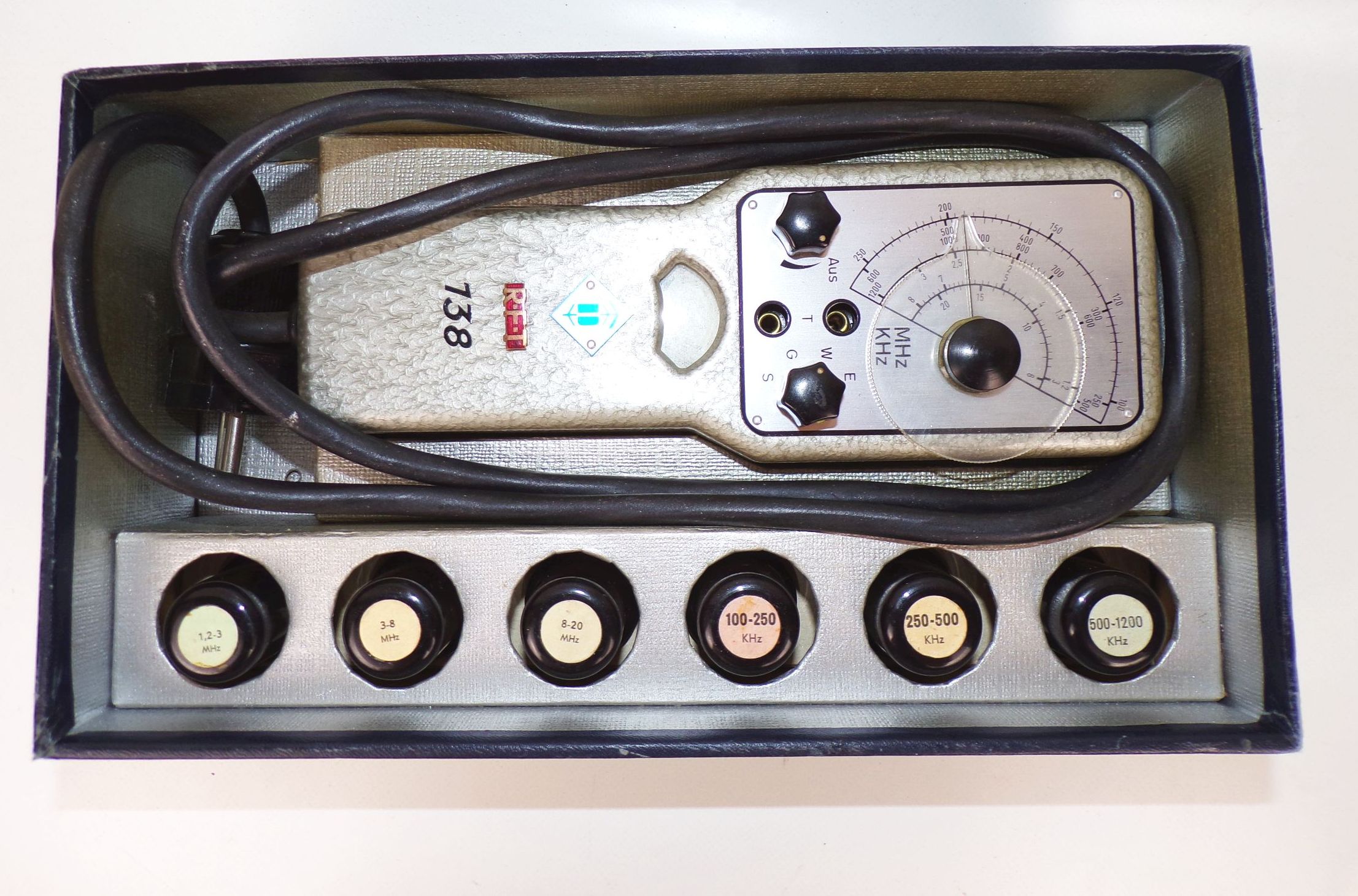 RFT Resonanzmesser RMI komplett DDR Messgerät Oszillator Potentiometer 