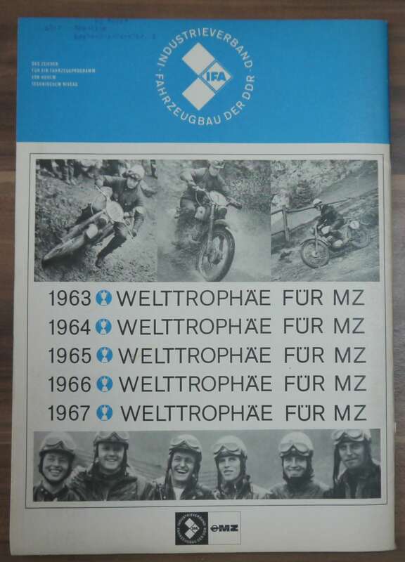 KFT Langstreckentest MZ ES 250 2 VEB Verlag Technik Berlin Heft April 1968 MZ ES 175 2