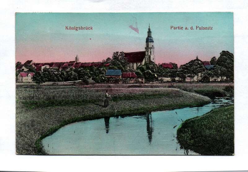Ak Königsbrück Partie a. d. Pulsnitz Postkarte 1910