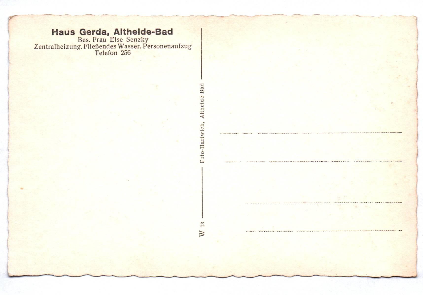 Ak Bad Altheide Haus Gerda Schlesien Ak Bad Altheide Haus Gerda Schlesien