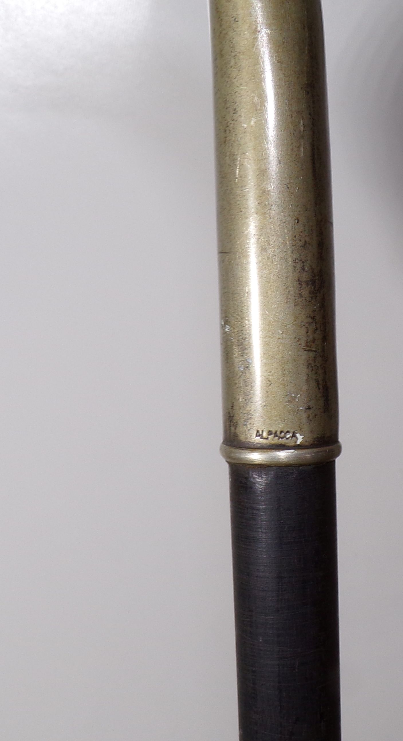  Alter Gehstock Pferdekopf Alpacca Wanderstock Spazierstock