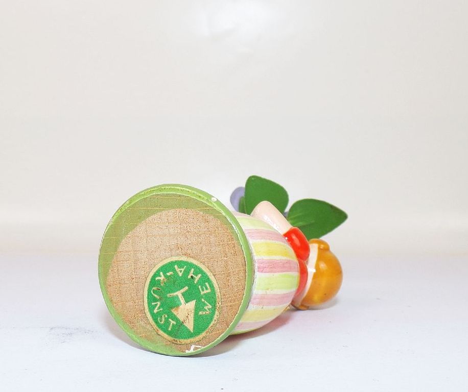 Weha Kunst Blumenkind Holzfigur Erzgebirge 