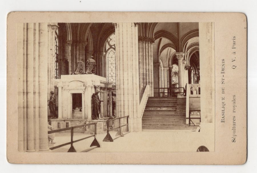 CDV Foto Kathedrale von Saint-Denis France photos um 1880
