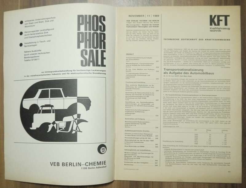 Wir fuhren den neuen Skoda S 100 November 1969 KFT Zeitschrift HW 80 11