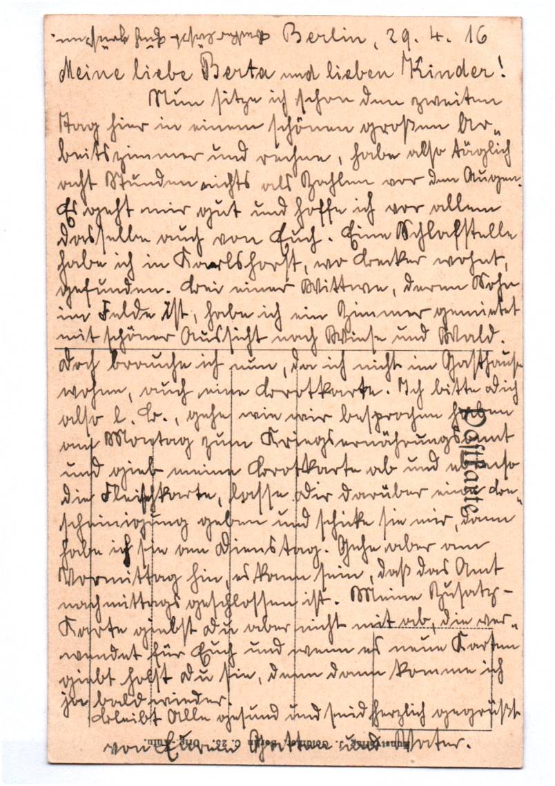 Ak Berlin Karlshorst Promenade in der Prinz Friedrich Wilhelm Strasse 1916