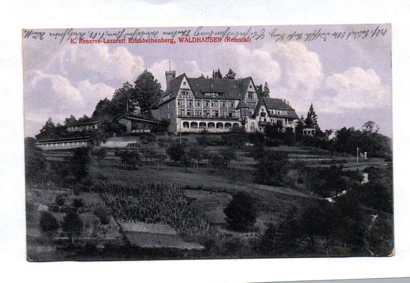 Ak K. Reserve Lazarett Elisabethenberg Waldhausen Remstal 1916