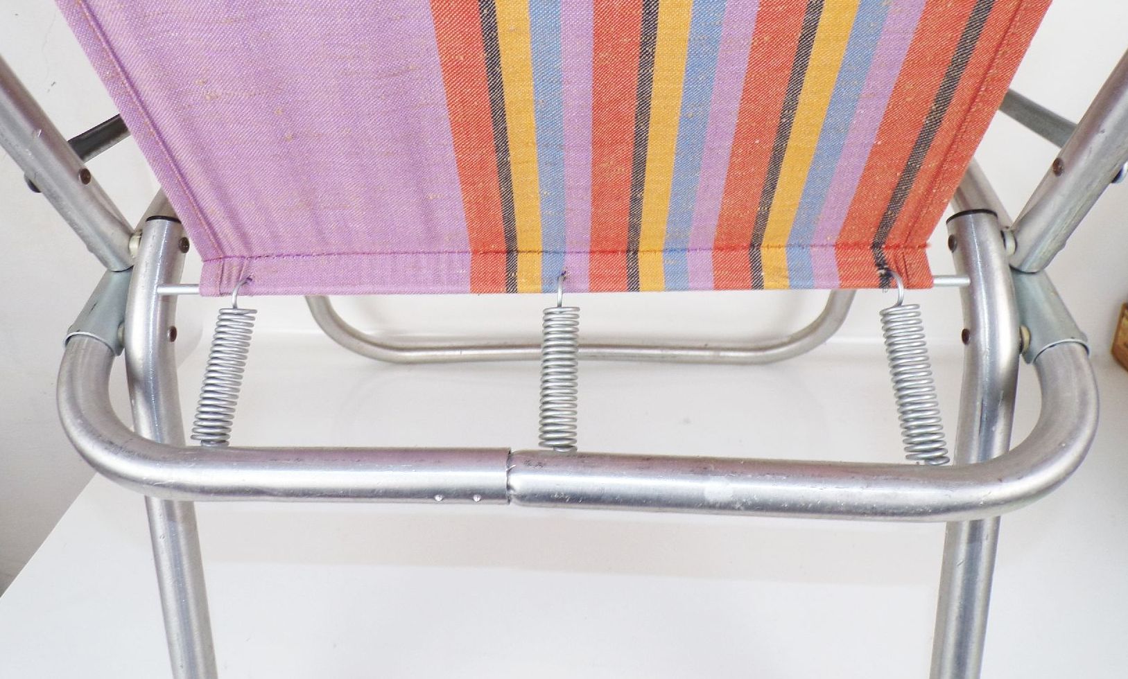 Alter Klappstuhl Campingstuhl DDR Aluminium Vintage Gartenstuhl Alter Klappstuhl Campingstuhl DDR Aluminium Vintage Gartenstuhl