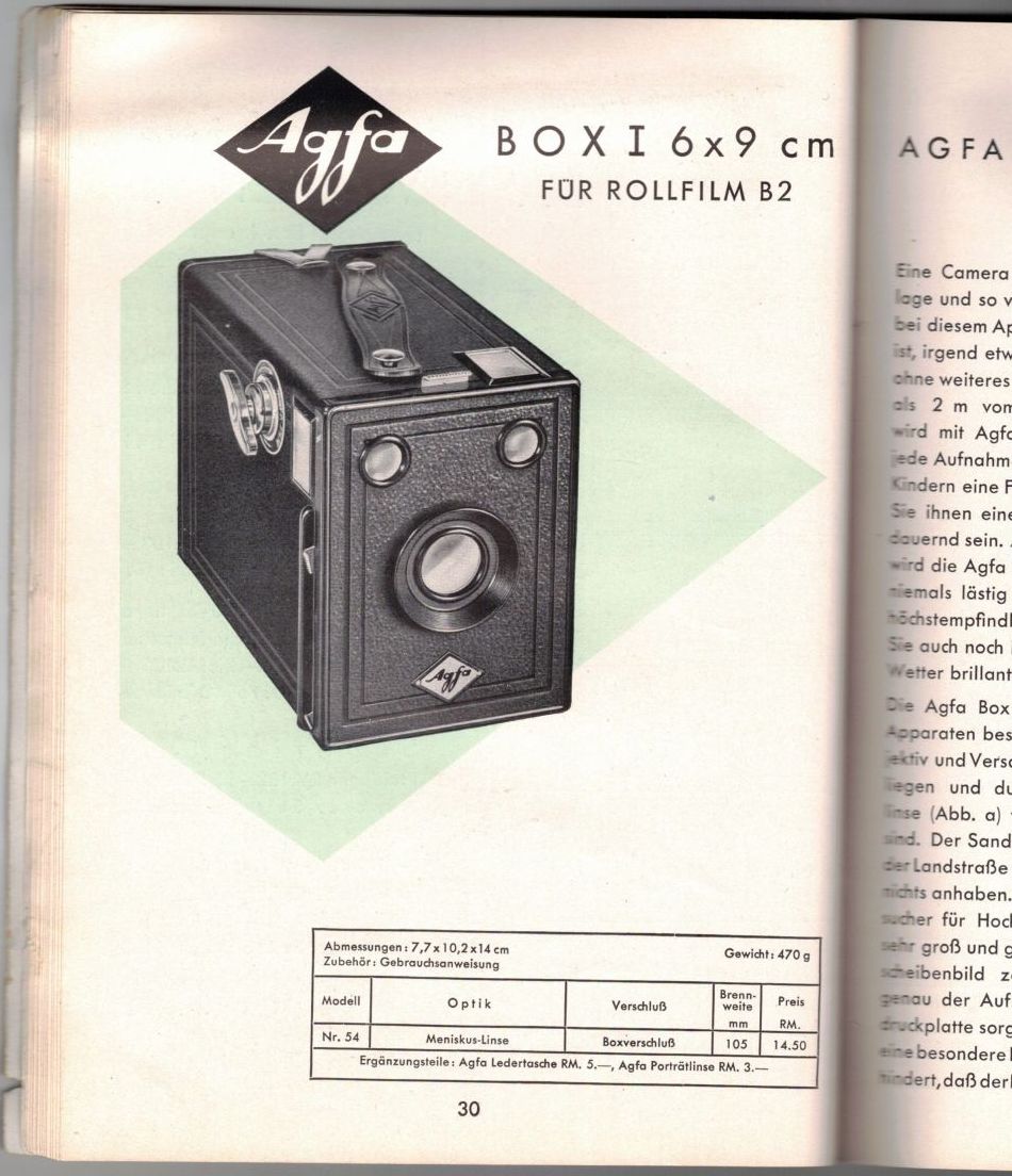 Die Agfa Photographie Fotografie 1930er Kamera Fotoapparat Literatur Die Agfa Photographie Fotografie 1930er Kamera Fotoapparat Literatur