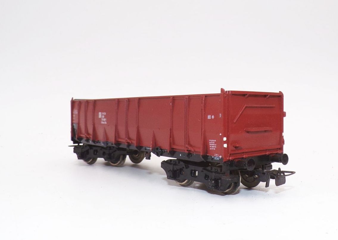 Piko Hochbordwagen DR braun Spur H0 4achser 