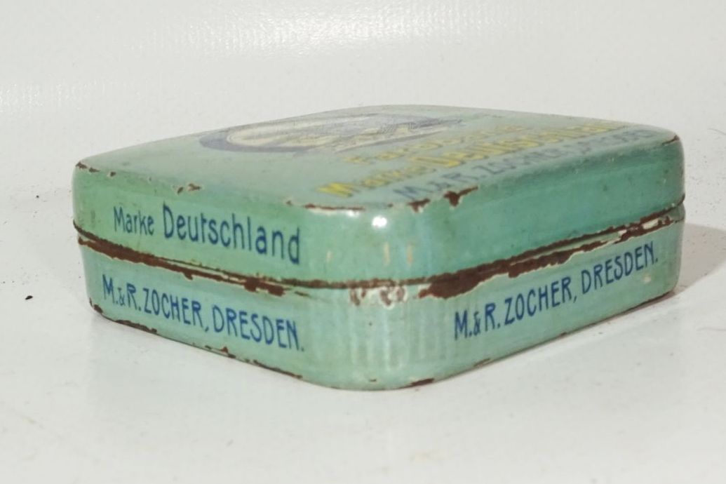 Farbband Marke Deutschland Adler Zocher Dresden alte Blechdose