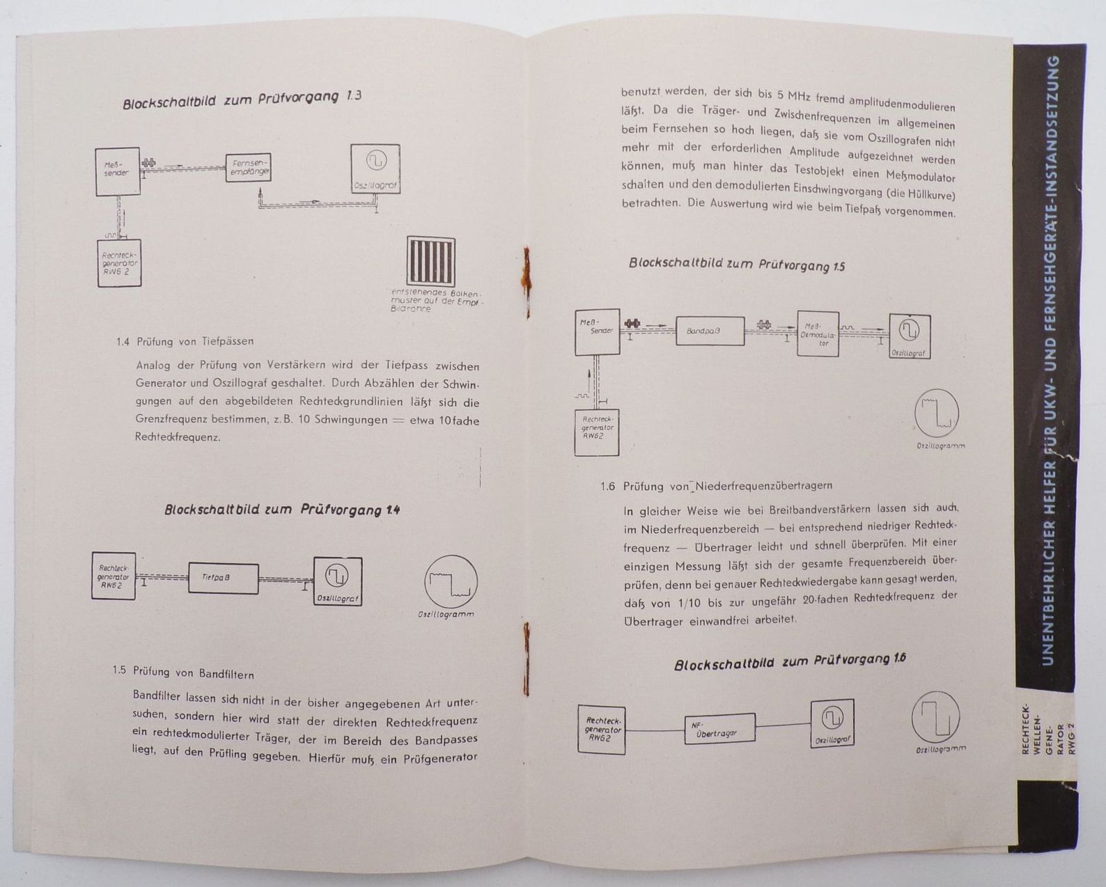 Prospekt DDR Generatoren Messgeräte Prüfgeräte Elektrotechnik 1955