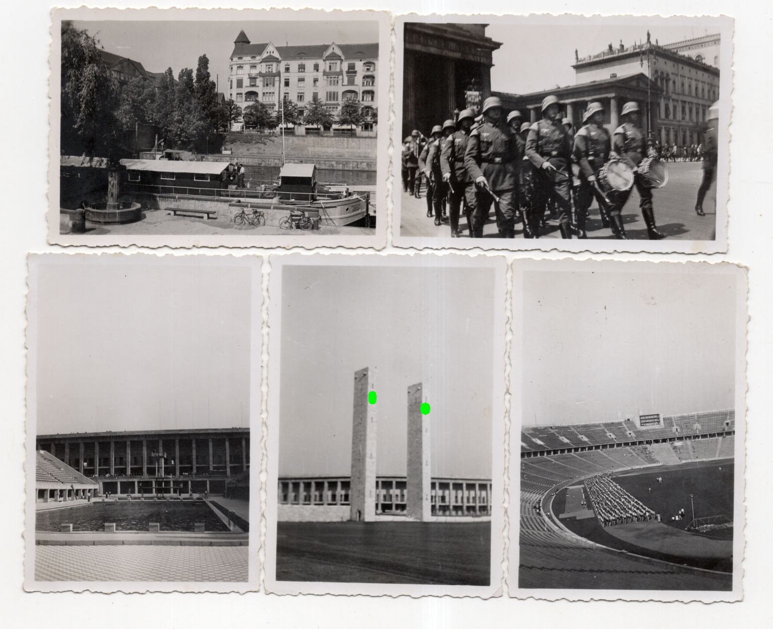 Foto Berlin Marsch der Wehrmacht Sportfeld Stadion Drittes Reich 5 Stück 