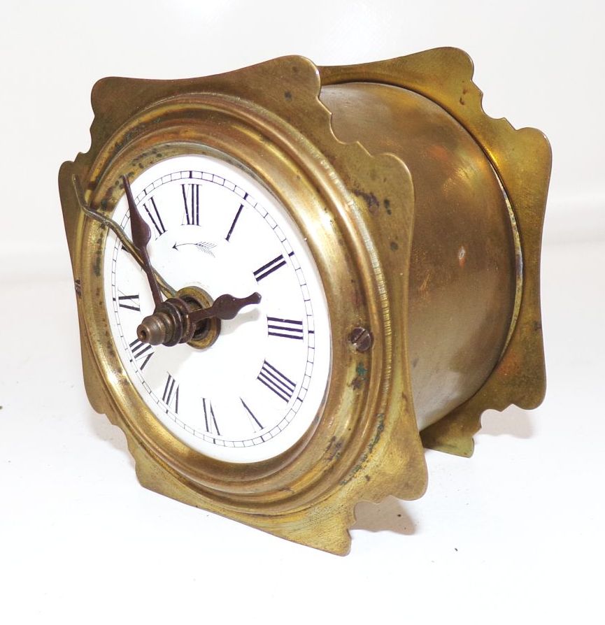 Alter Reisewecker Herzog Görlitz Messing Emaille