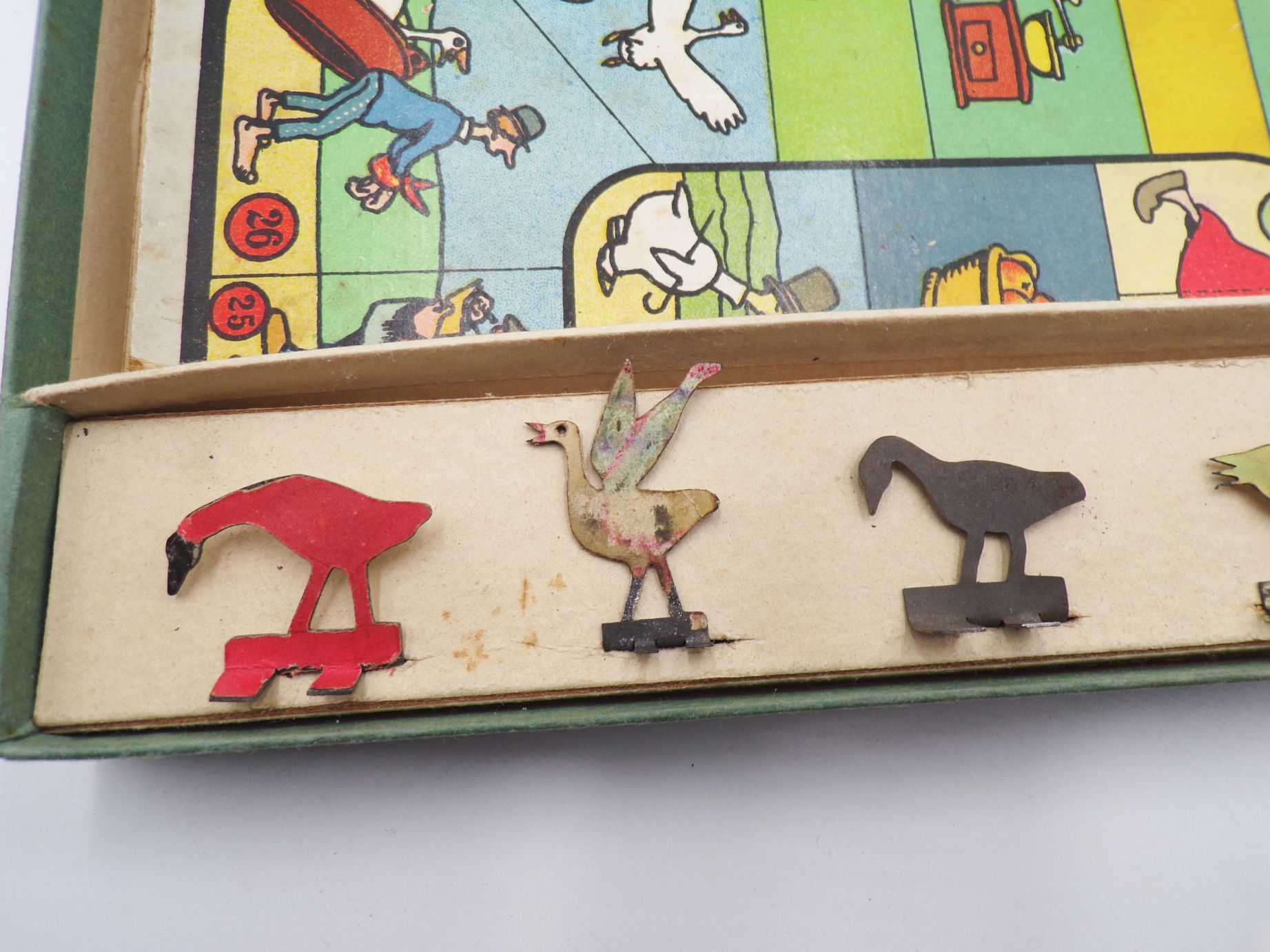 Gänsespiel Scholz Mainz Brettspiel um 1930 Gänsespiel Scholz Mainz Brettspiel um 1930