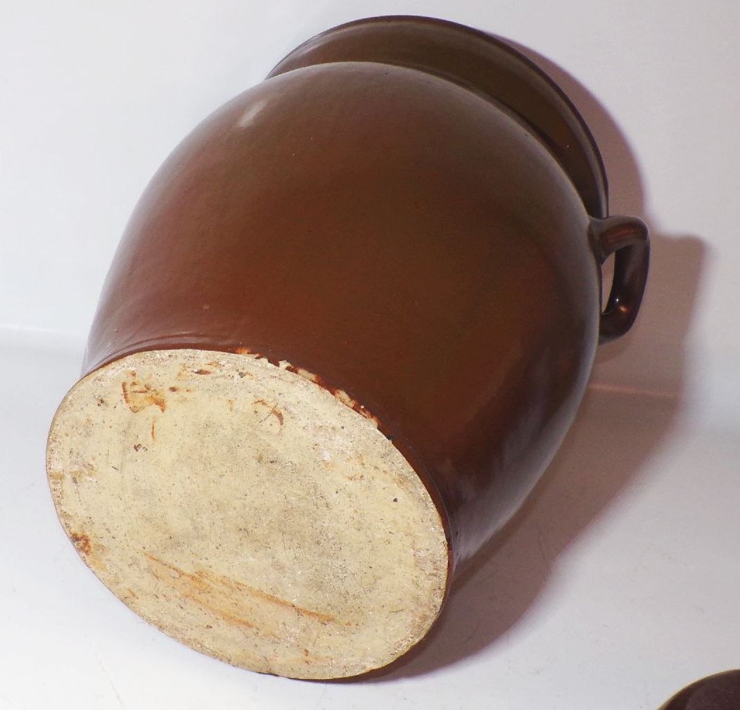 Alter Steinguttopf XL Sauerkrauttopf Tontopf Gärtopf Gurkentopf ...