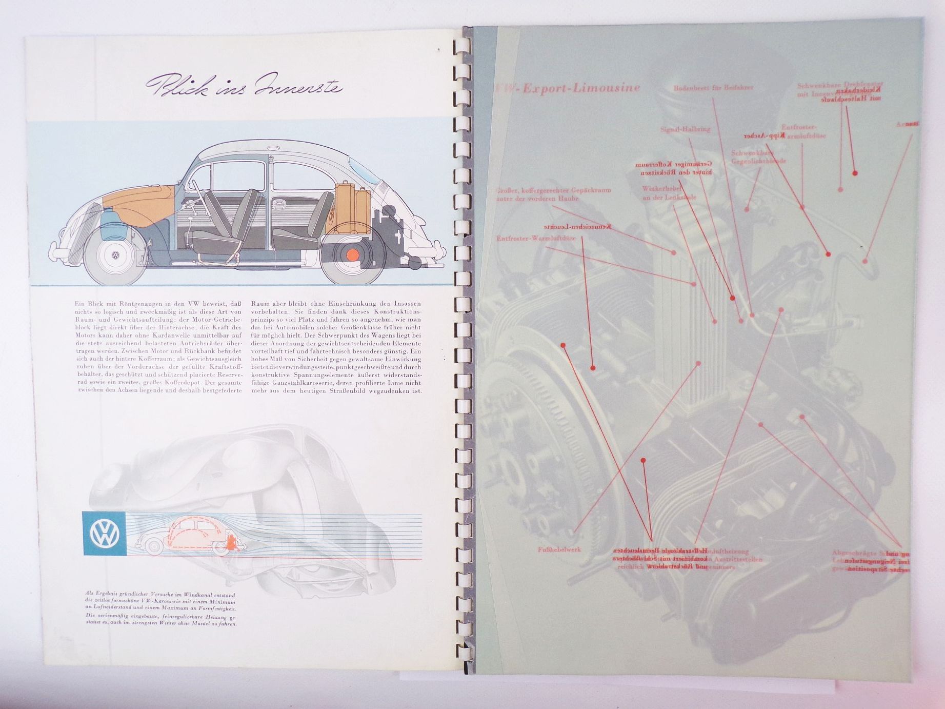 VW Käfer Broschüre Reklame Volkswagen Wolfsburg
