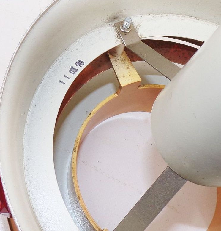 DDR Deckenleuchte Kupfer Optik Space Age 70er Jahre Deko Lampe