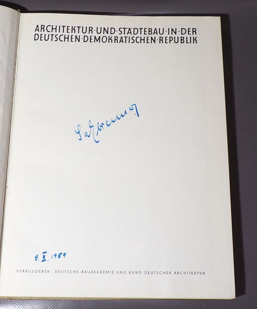 Architektur und Städtebau in der Deutschen Demokratischen Republik 1959 Buch