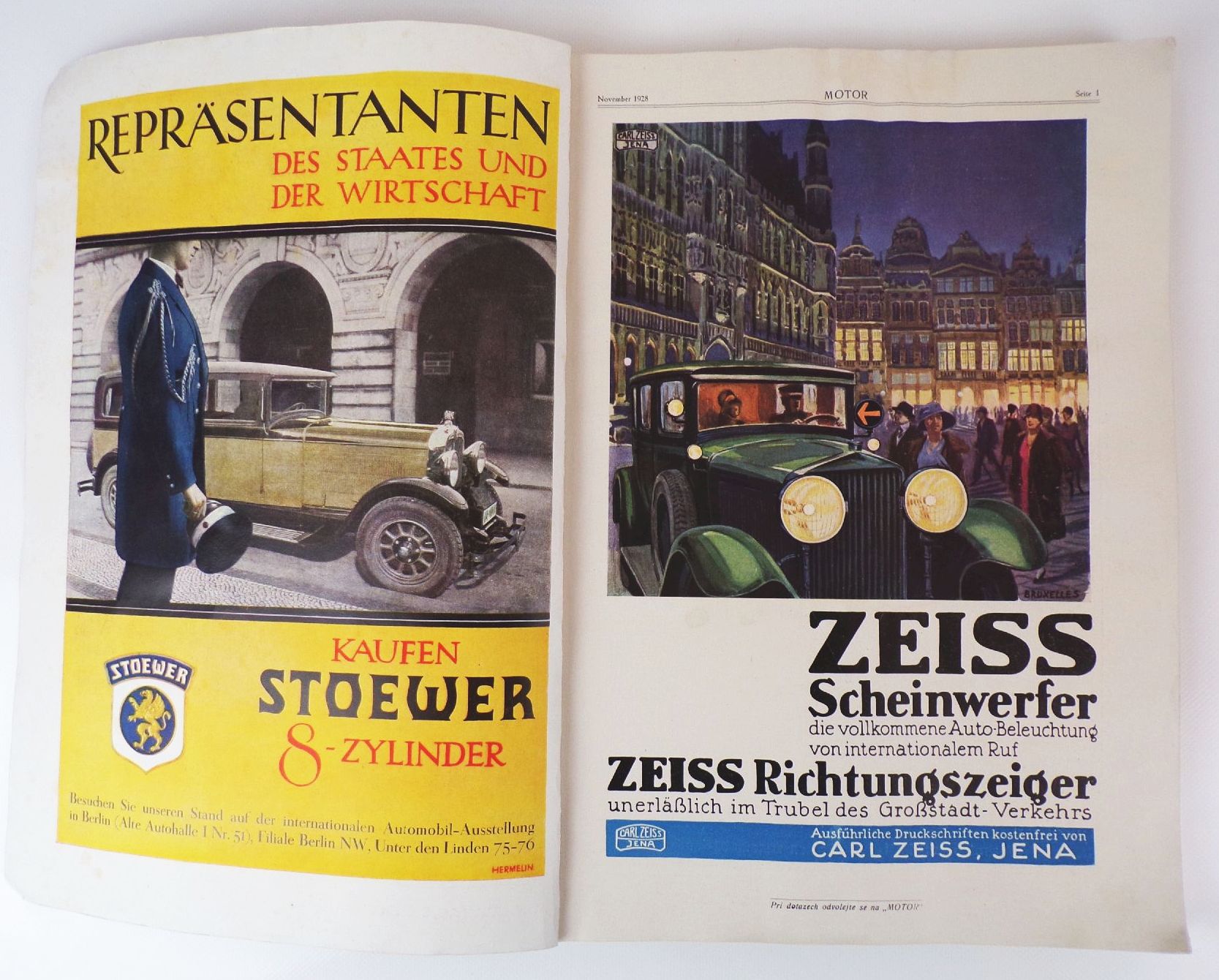 Motor Internationale Automobil und Motorrad Ausstellung 1928 Oldtimer 