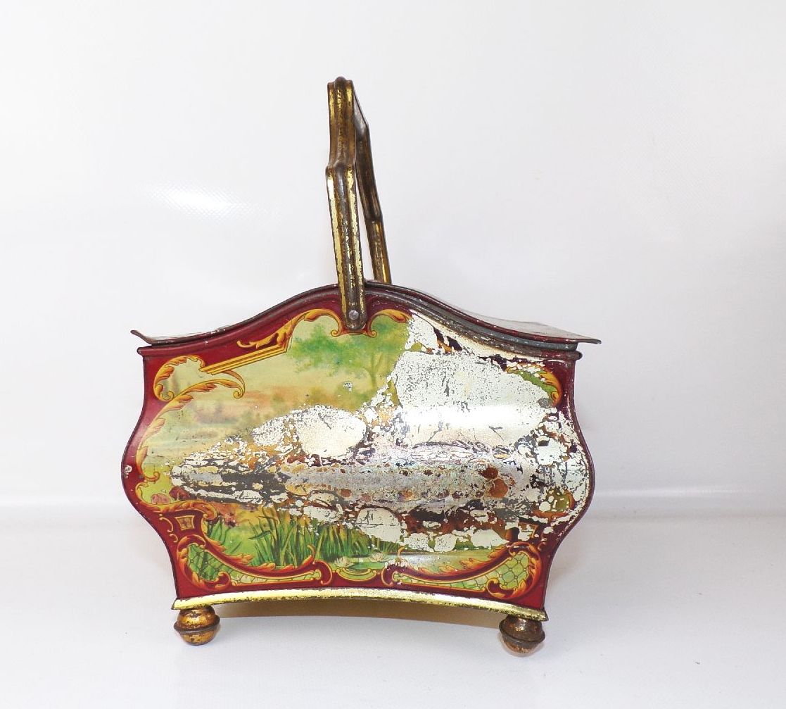 Antike Blechdose Huntley Palmers Ltd Biskuit Kekse um 1900 lithografierte Box Antike Blechdose Huntley Palmers Ltd Biskuit Kekse um 1900 lithografierte Box