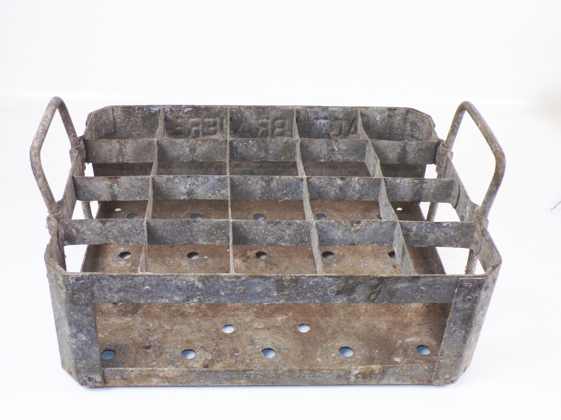 Alter Bierkasten Aktien Brauerei Löbau Metall Flaschenkasten 