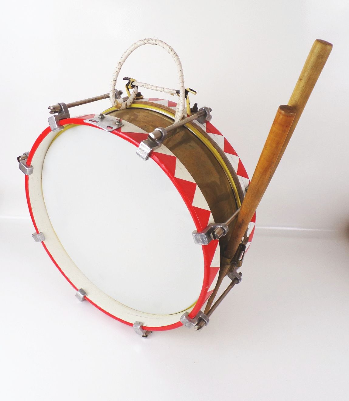 Alte Marschtrommel mit Zubehör Trommel 