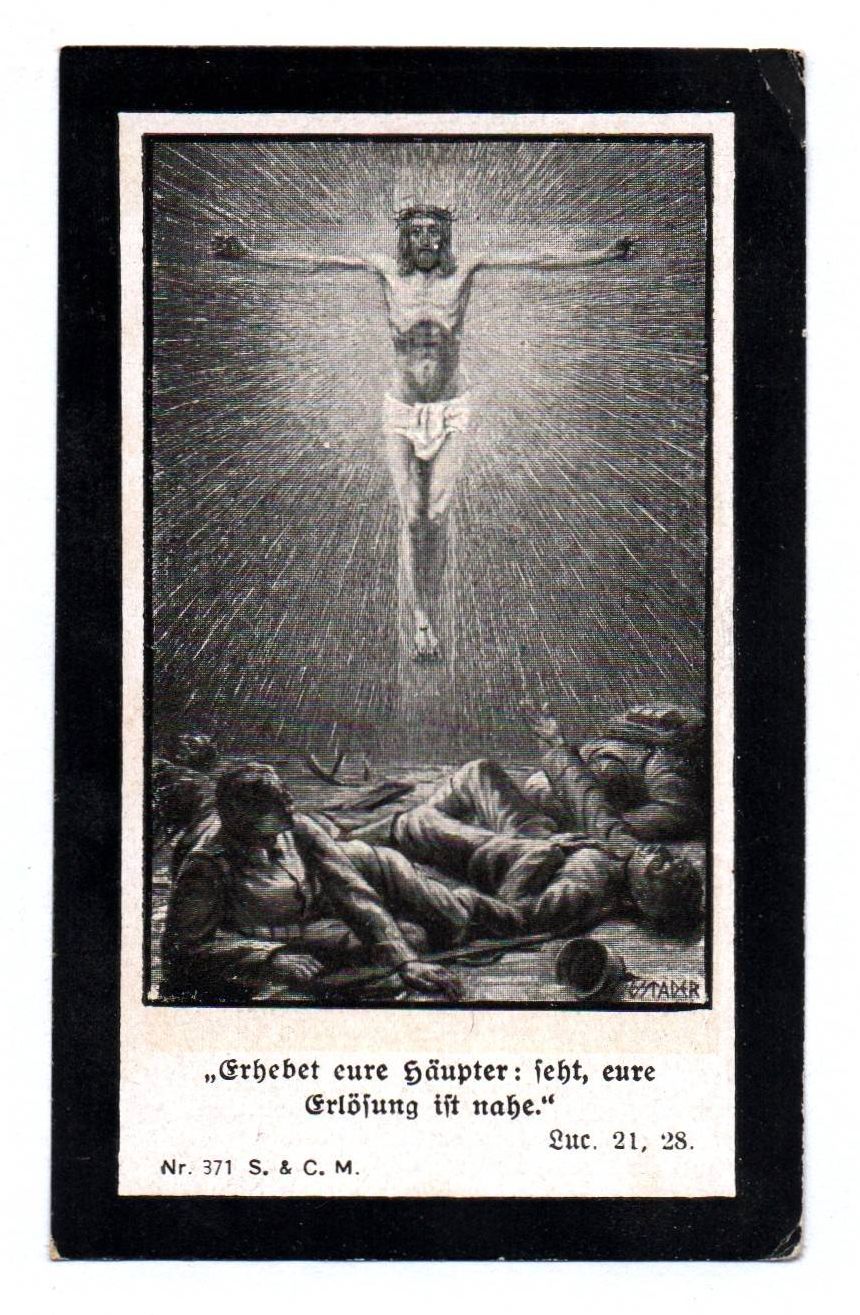 Sterbebild 1 Wk Steinmetz Rosenheim IR 16 Sterbebild 1 Wk Steinmetz Rosenheim IR 16