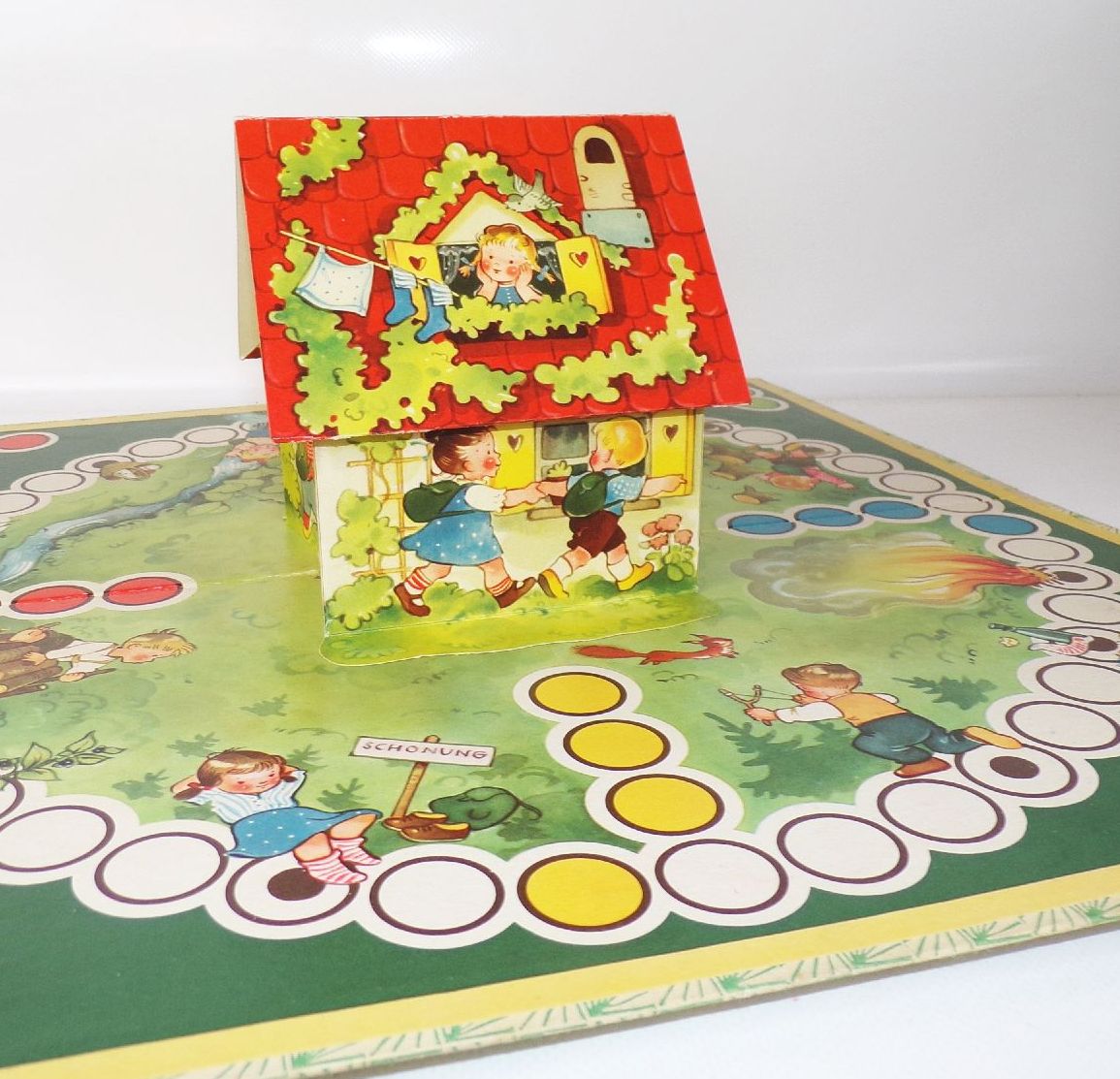 Altes Brettspiel Des wandern ist des Müllers Lust Spika Dresden 1961 Altes Brettspiel Des wandern ist des Müllers Lust Spika Dresden 1961