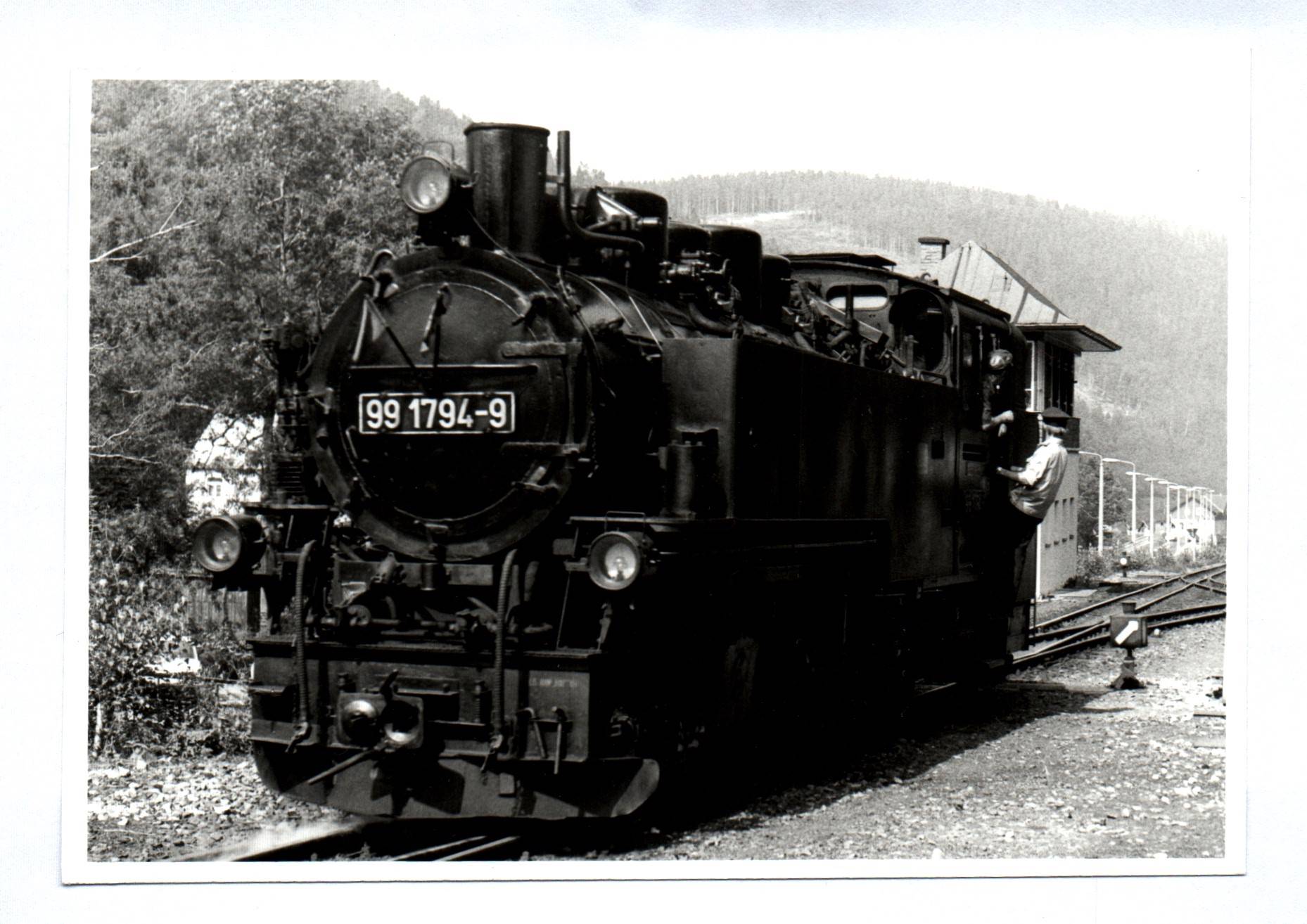 Foto Lok 99 1794-9 Dampflok altes Bild Eisenbahn