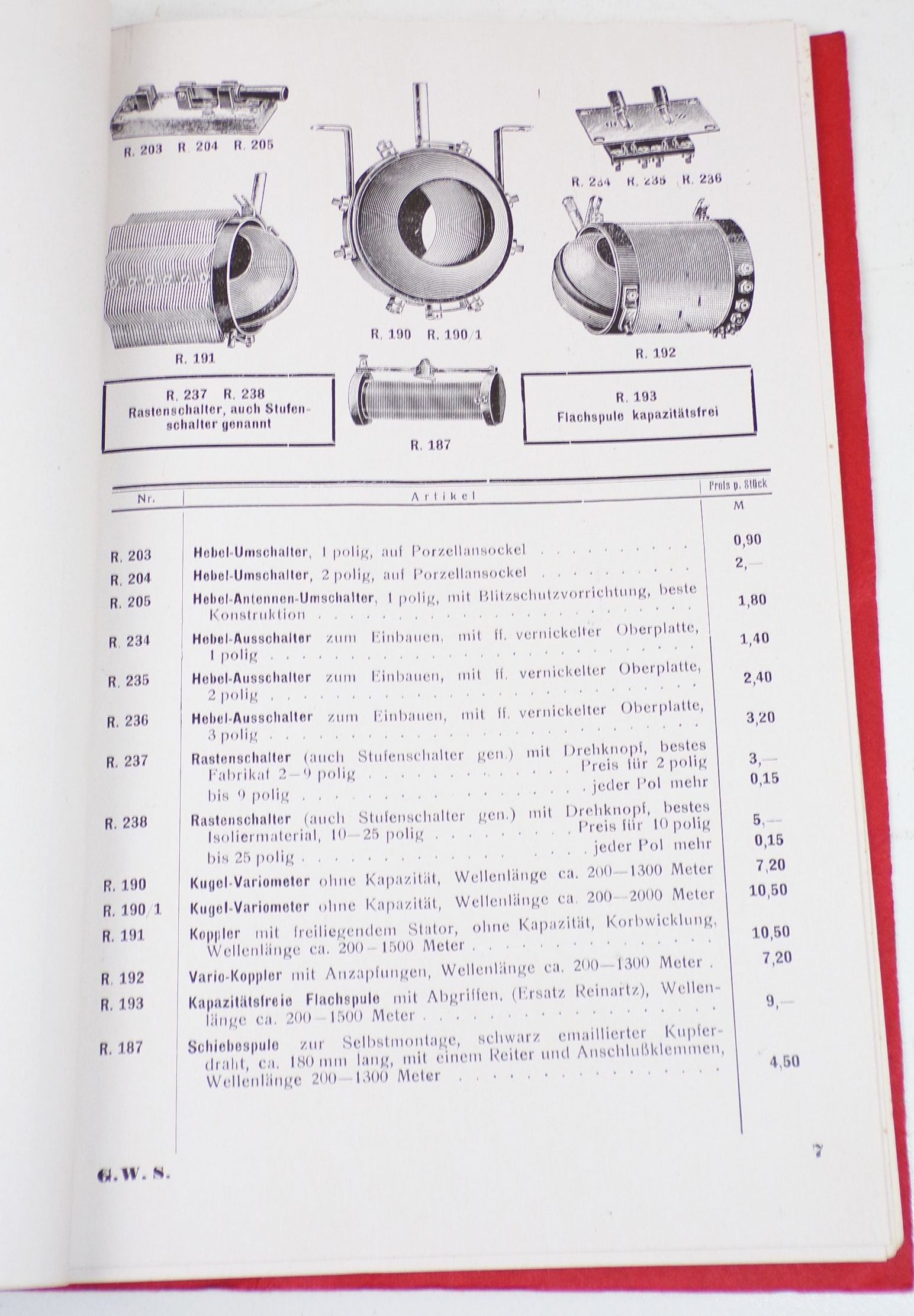 Alter Radio Katalog Gustav Wolff Söhne AG Berlin Detektor Röhren Zubehör