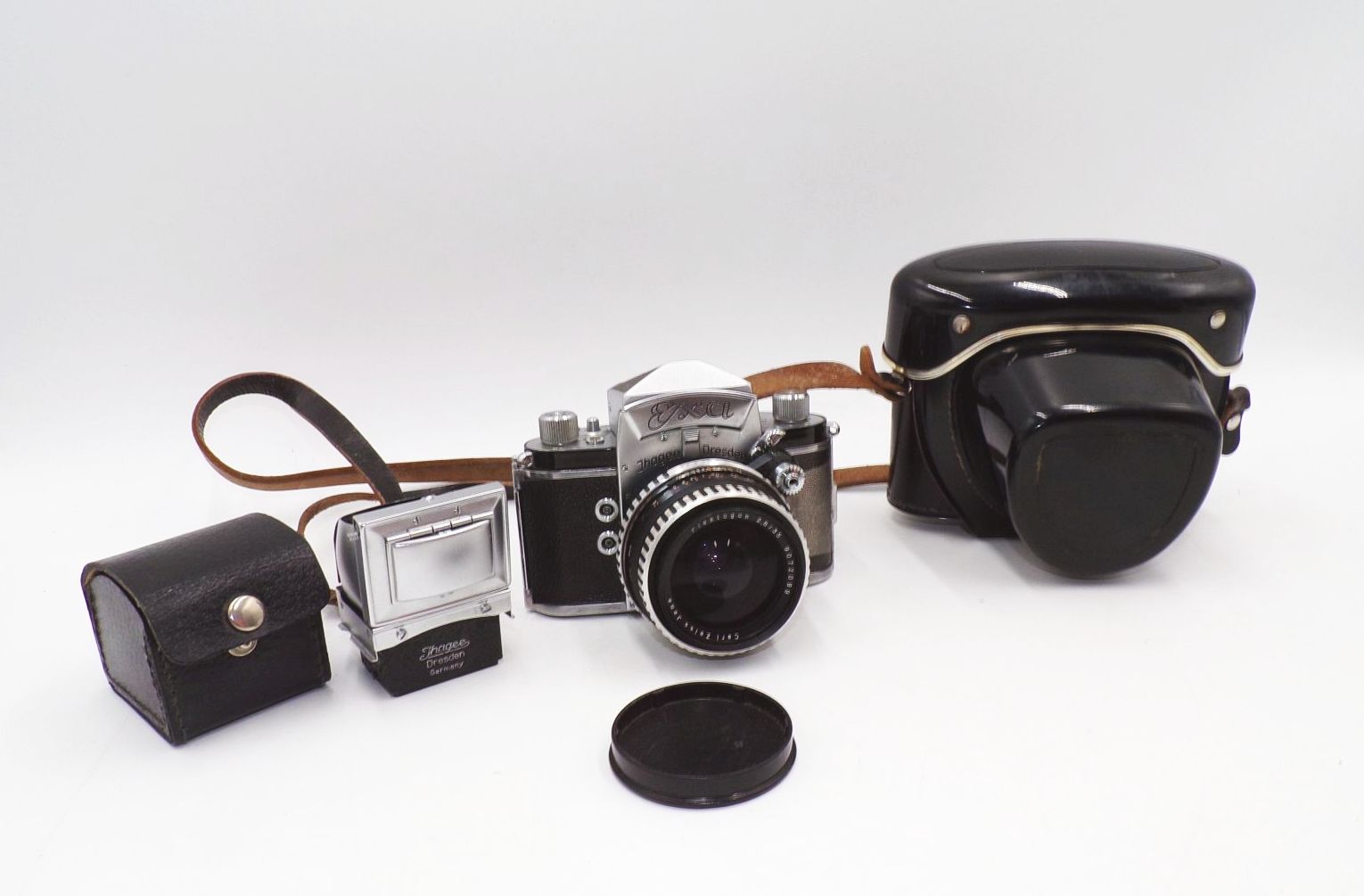 Exa Ihagee Dresden Kamera Carl Zeiss Jena Flektogon plus Lichtschachtsucher 
