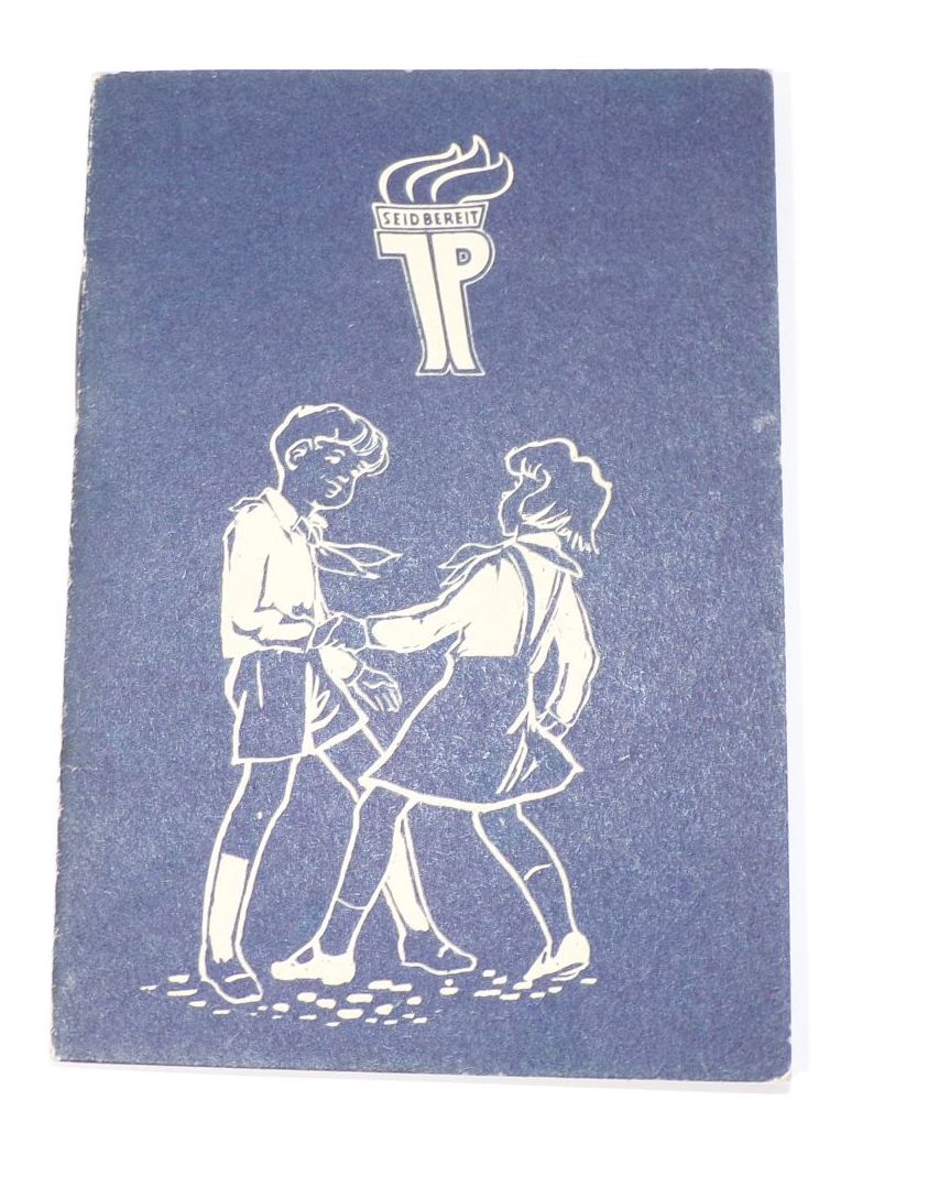 Junge Pioniere Ausweis 1958 Pasewalk DDR frühe Ausführung