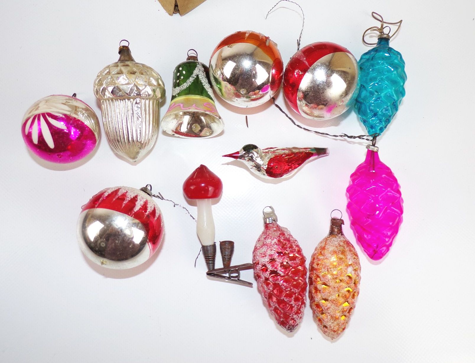 Alter Weihnachtsschmuck Glas Zapfen Nuss Vogel Fliegenpilz Konvolut Alter Weihnachtsschmuck Glas Zapfen Nuss Vogel Fliegenpilz Konvolut