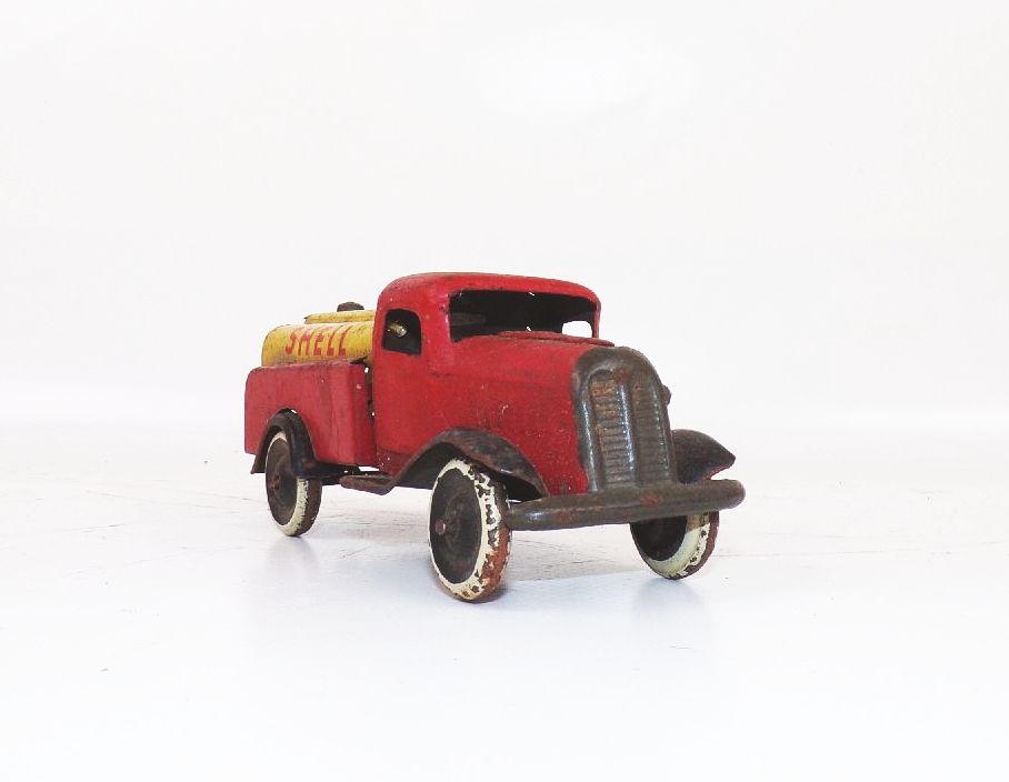 Gnom Shell Auto Transporter LKW Truck Blechspielzeug 1930 er Lehmann