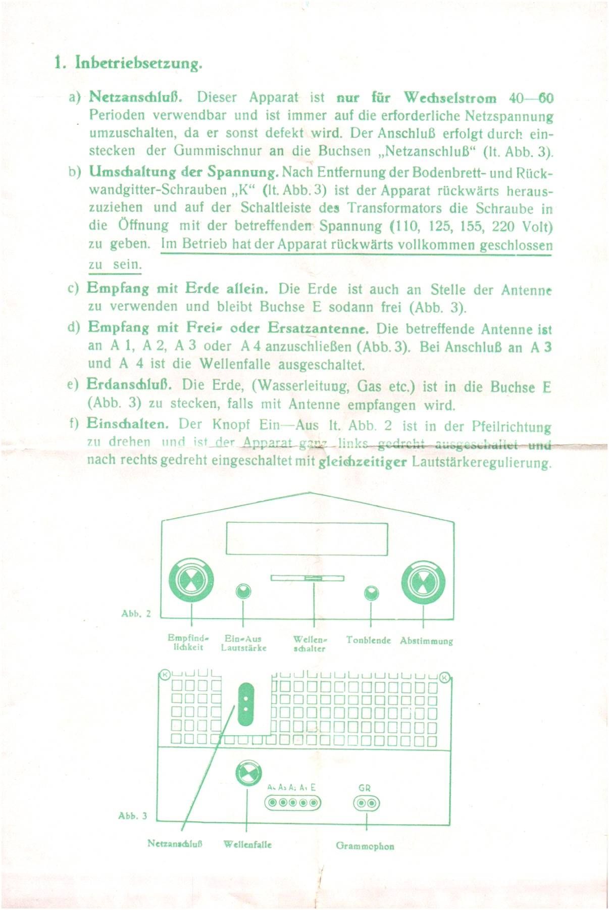 Werbe Prospekt Hornyphon 302 Radio um 1930 Werbe Prospekt Hornyphon 302 Radio um 1930