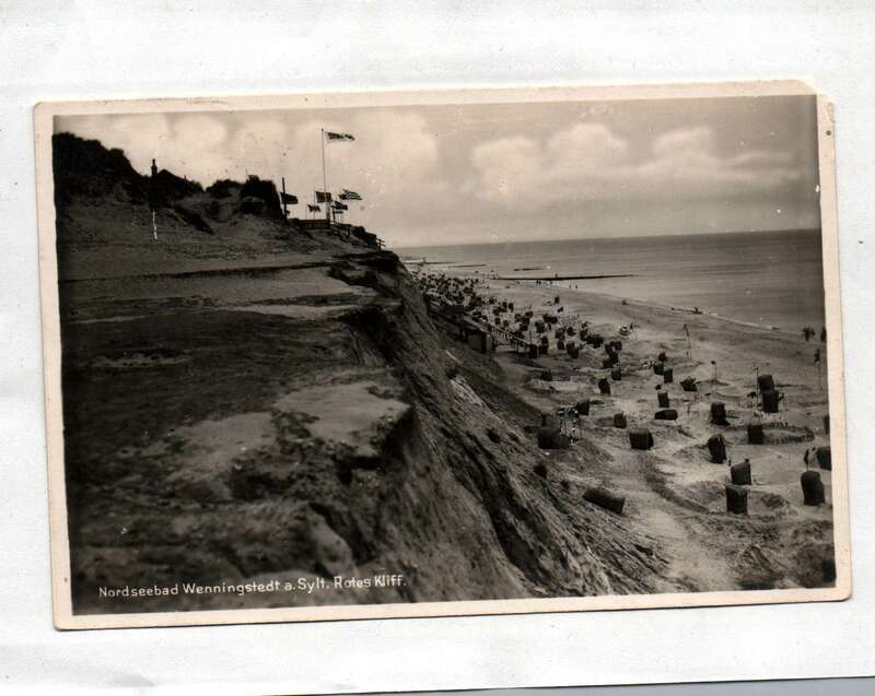 Ak Nordseebad Wenningstedt a. Sylt. Rotes Kliff 1929