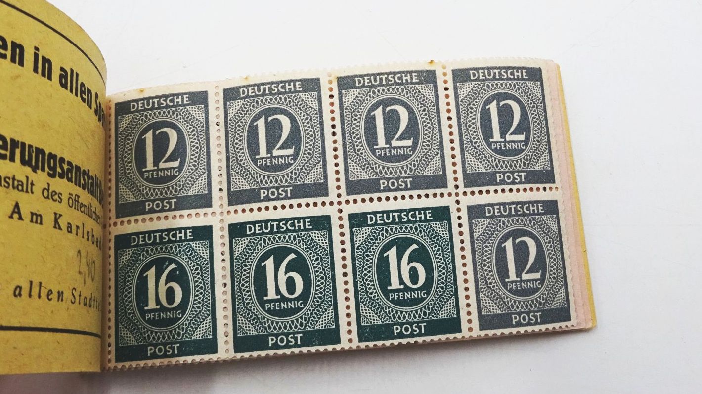 Deutsche Post Markenheftchen postfrisch Freimarken für 3 RM MH50 Deutsche Post Markenheftchen postfrisch Freimarken für 3 RM MH50