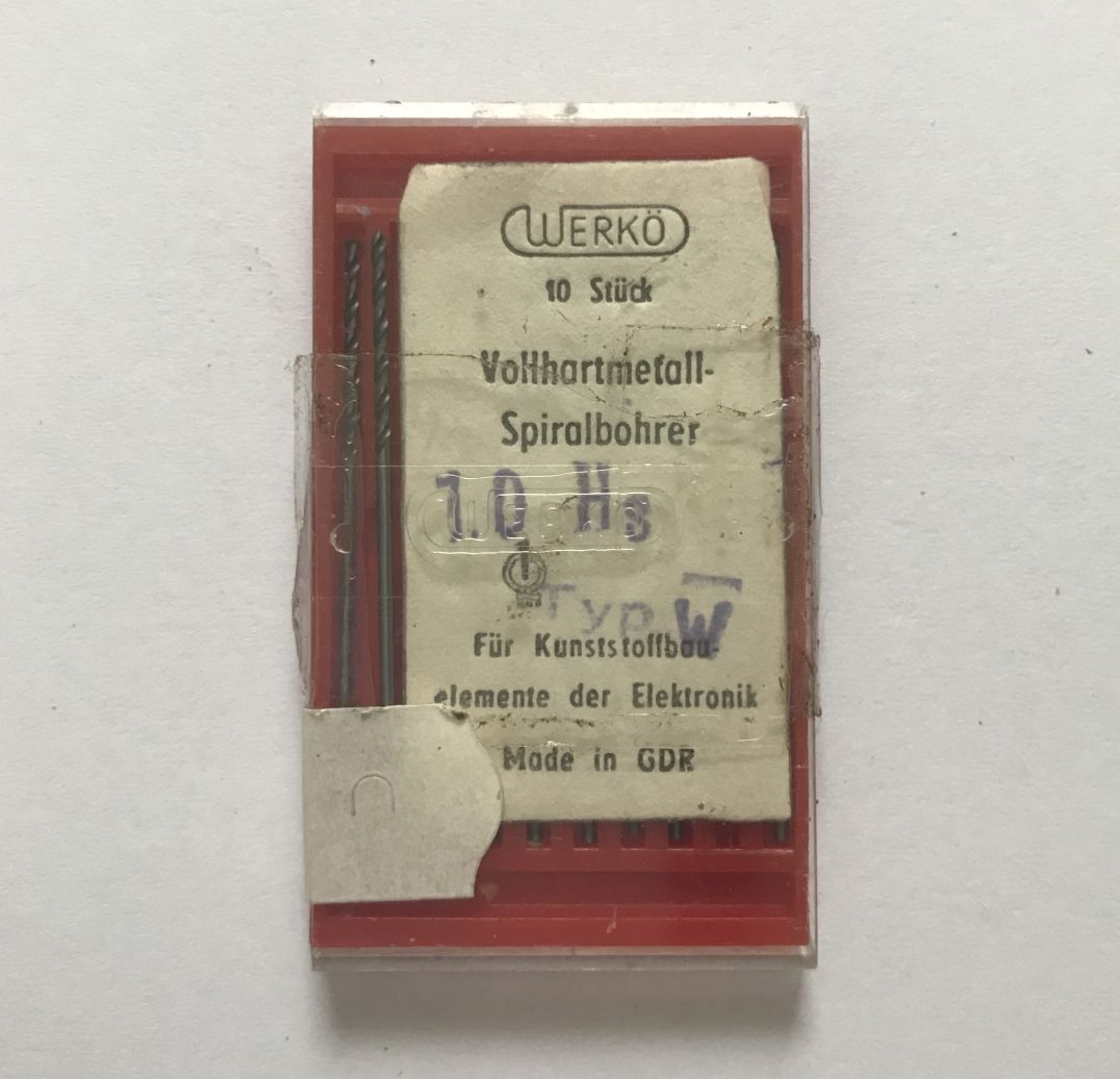 Metallbohrer DDR klein 0,7 mm bis 9,0 mm WERKÖ Spiralbohrer 10er Pack Vollhartmetall