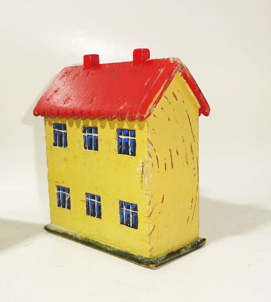 Alte Holz Häuser Kirche Holzhäuser Spielzeug Taubenhaus Modellbau Deko 