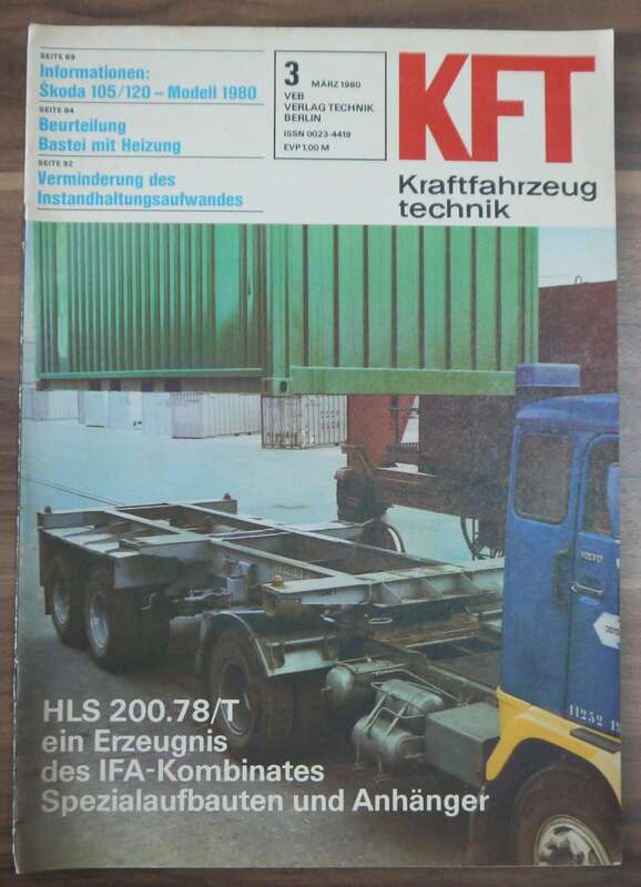 VEB Verlag KFT DDR Zeitschrift Skoda 105 120 März 1980 Beurteilung Bastei mit Heizung 