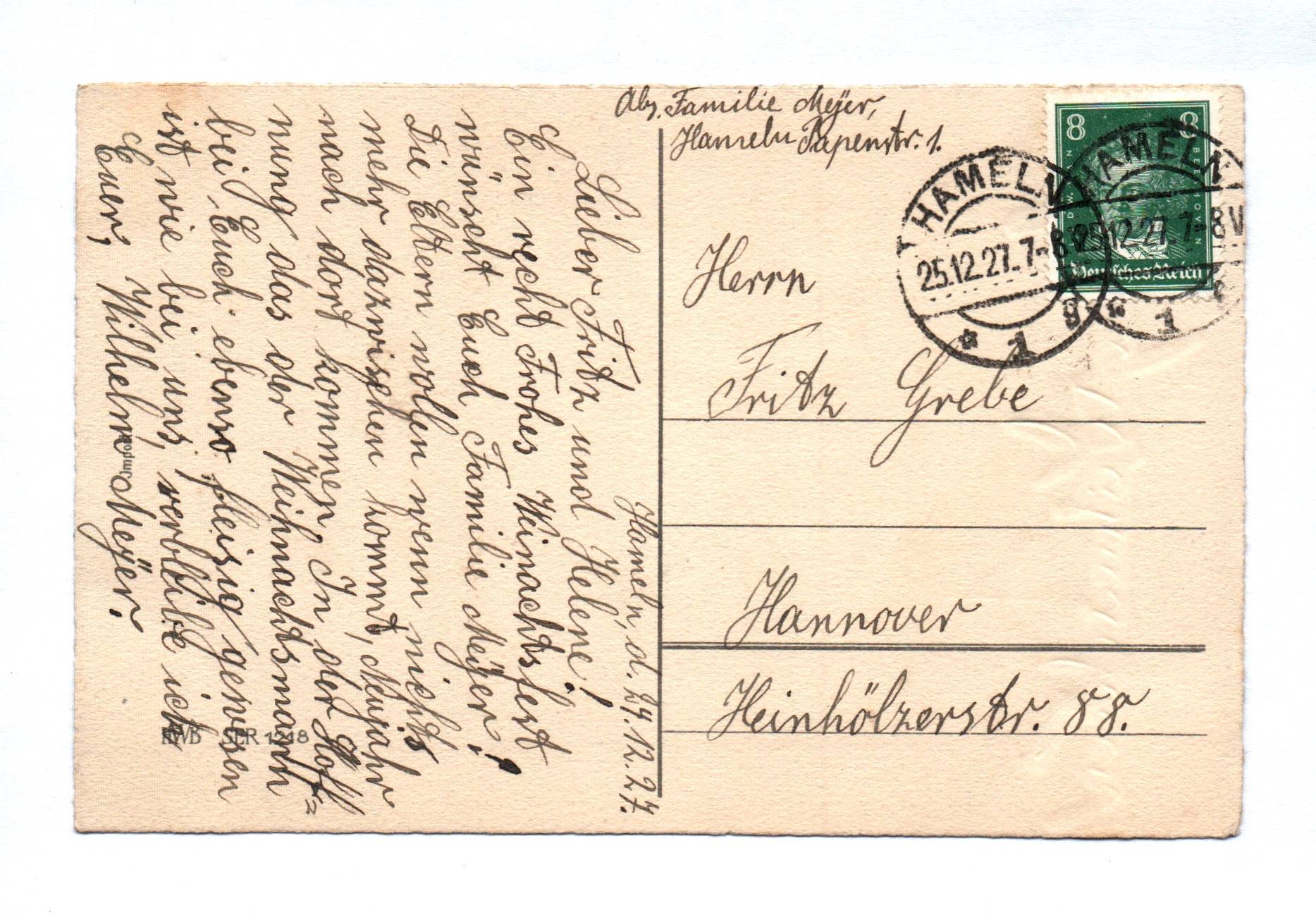 Ak Frohe Weihnachten Mädchen Kinder mit Brief und Zweigen 1927 Ak Frohe Weihnachten Mädchen Kinder mit Brief und Zweigen 1927
