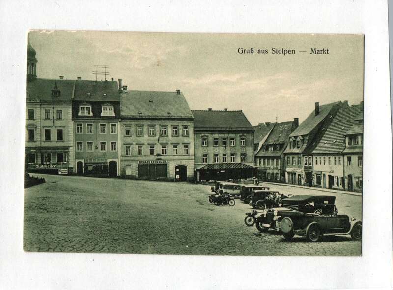 Ak Gruß aus Stolpen Markt 1942