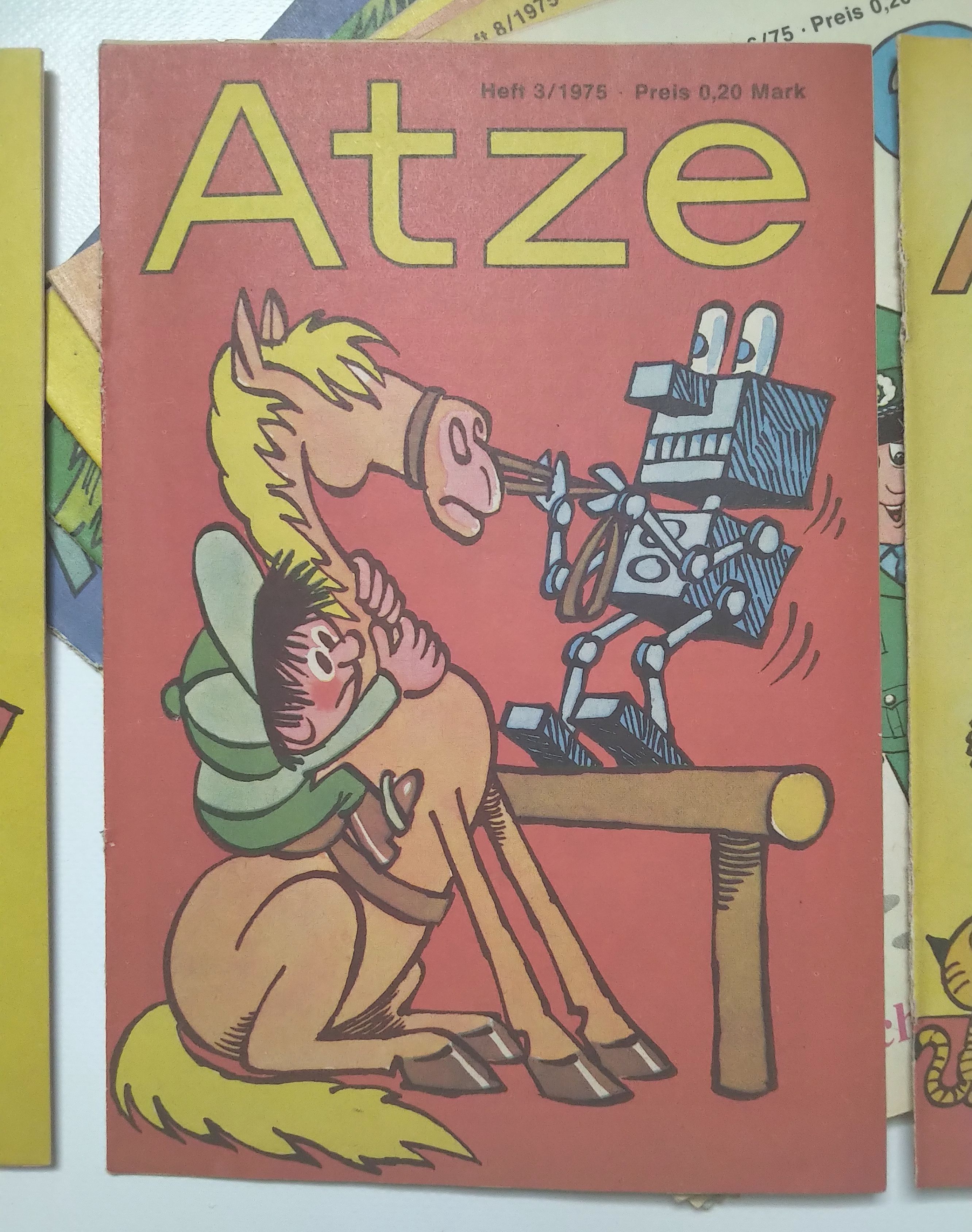 Atze Comics 1 Jahrgang mit 12 Heften Kinder DDR 1975