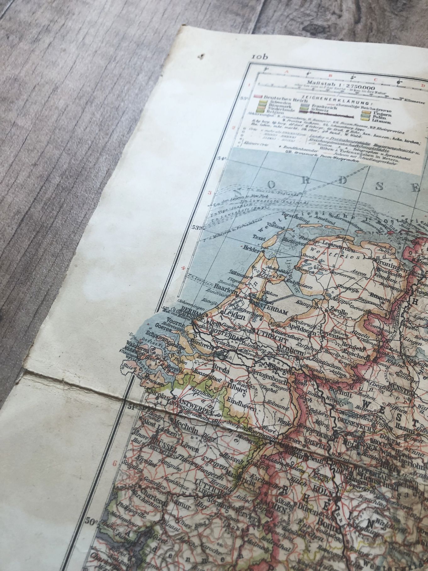 Karte Deutsches Reich Übersicht und Eisenbahnverkehr