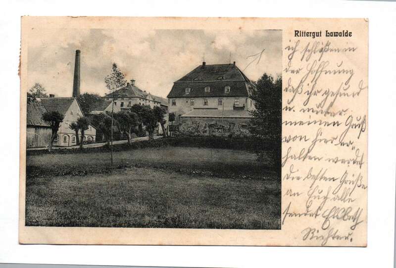 Ak Rittergut Lawalde 1903