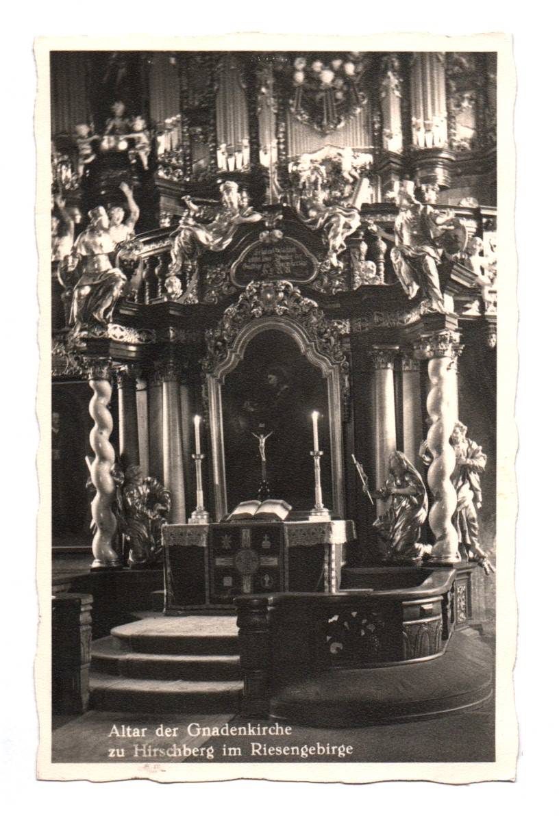 Ak Hirschberg im Riesengebirge Altar der Gnadenkirche Jelenia Gora 1941 Ak Hirschberg im Riesengebirge Altar der Gnadenkirche Jelenia Gora 1941